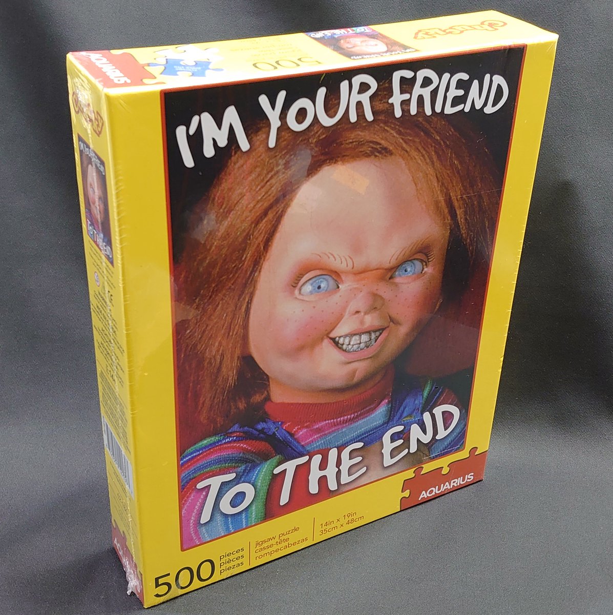 diskunion_movie's tweet photo. 【新入荷：映画グッズ】
チャッキー・ファンのためのパズルが登場！

チャッキー "I'm Your Friend to the End" 500ピース・パズル入荷しました！！！ハイディホー🎵

#du入荷 #du映画 #チャイルドプレイ #チャッキー #HiDeHo #パズル https://t.co/ktBeluh2zH
