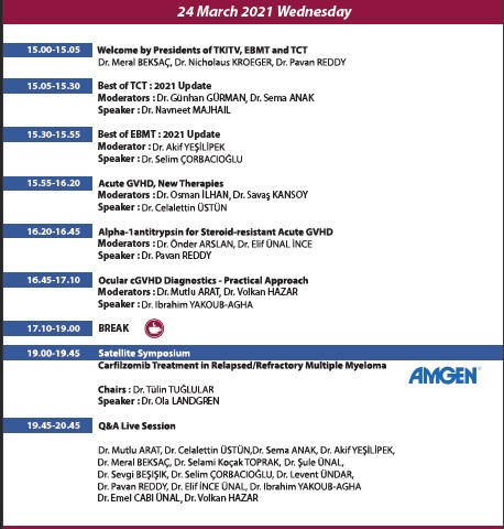 metdigital2021's tweet photo. 9th Meet The Experts of Transplantation and Cellular Therapy EBMT&amp;TCT 
March 24th programme (first day)

https://t.co/PGoguDbGQv
https://t.co/zoUajEIatz https://t.co/UKCv8mU8Qx