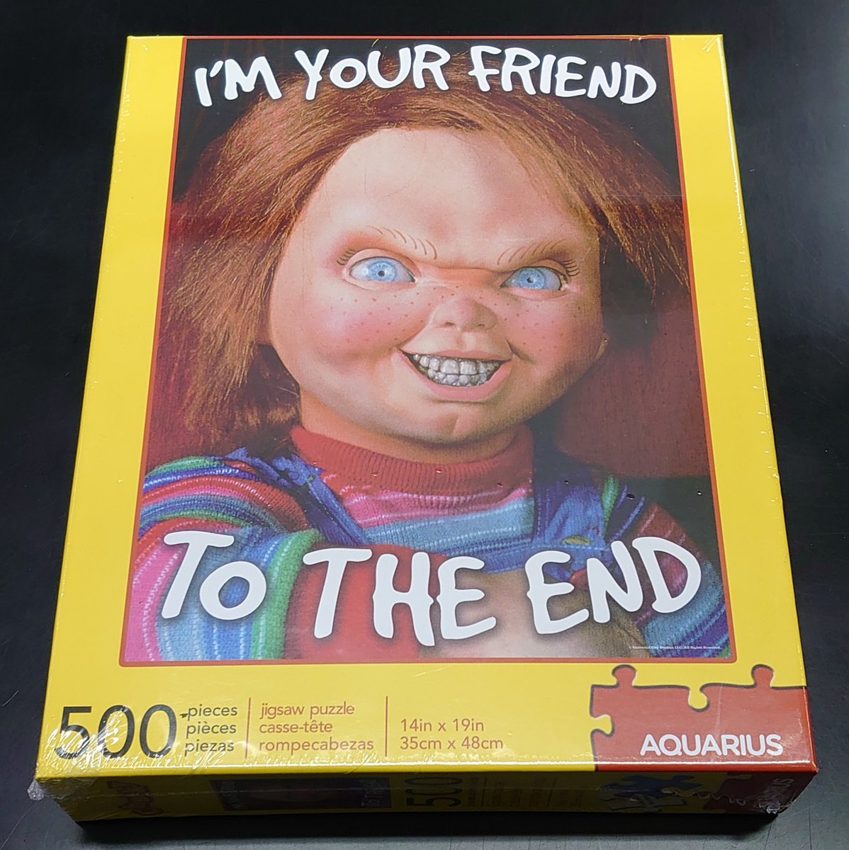 diskunion_movie's tweet photo. 【新入荷：映画グッズ】
チャッキー・ファンのためのパズルが登場！

チャッキー "I'm Your Friend to the End" 500ピース・パズル入荷しました！！！ハイディホー🎵

#du入荷 #du映画 #チャイルドプレイ #チャッキー #HiDeHo #パズル https://t.co/ktBeluh2zH