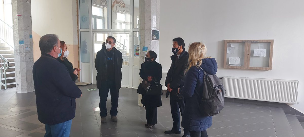 NGODomovik's tweet photo. Today we had a special pleasure to host the Ambassador of @JPEmbKosovo and the Head of @UNICEFKosovo @himuratsahin. They made a tour of youth initiatives implemented within the Youth Solution for Covid-19 programme. @ivanam007 @tamipz https://t.co/tWqqY2KpOR