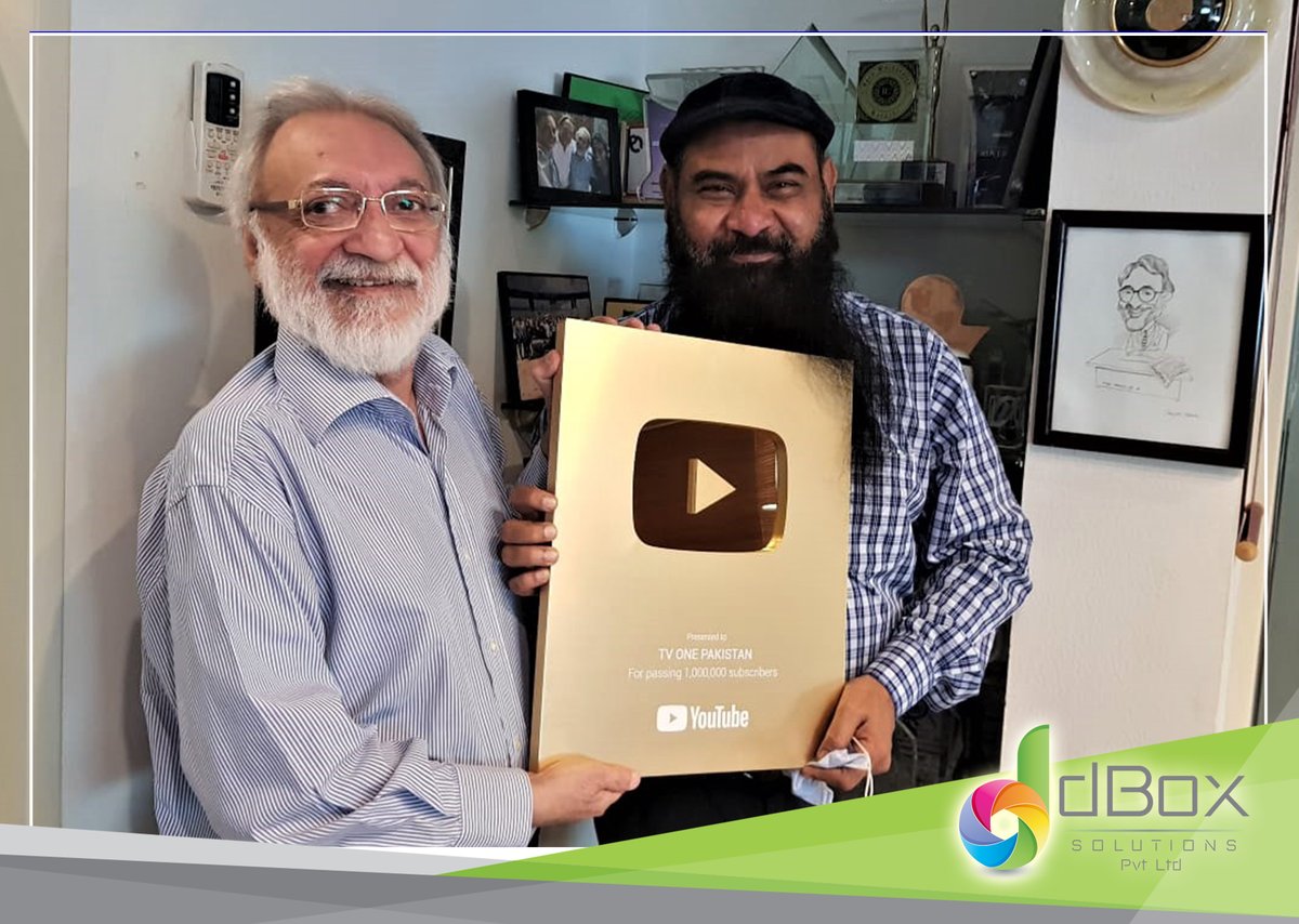 IAmirSyed's tweet photo. Celebration Bells!! - The Historical moment: Un-boxing #GoldPlayButton by Chairman Airwaves Media Taher A. Khan.

The sky's the limit... keep moving forward... 

Thank You @YouTube and @TVOnePk

https://t.co/jzhj9GnjUK https://t.co/BZBnWc27n5