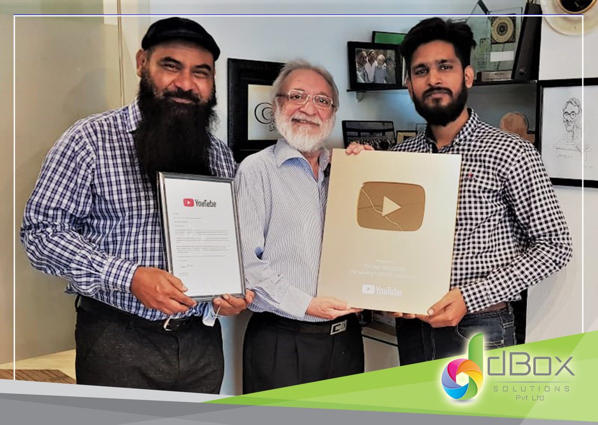 IAmirSyed's tweet photo. Celebration Bells!! - The Historical moment: Un-boxing #GoldPlayButton by Chairman Airwaves Media Taher A. Khan.

The sky's the limit... keep moving forward... 

Thank You @YouTube and @TVOnePk

https://t.co/jzhj9GnjUK https://t.co/BZBnWc27n5