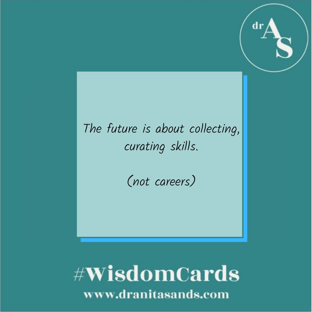 DrAnitaSands's tweet photo. #futureofwork #progress #upskill #collectskills #wisdomwednesday #wisdomcards https://t.co/gr5gFehq9x