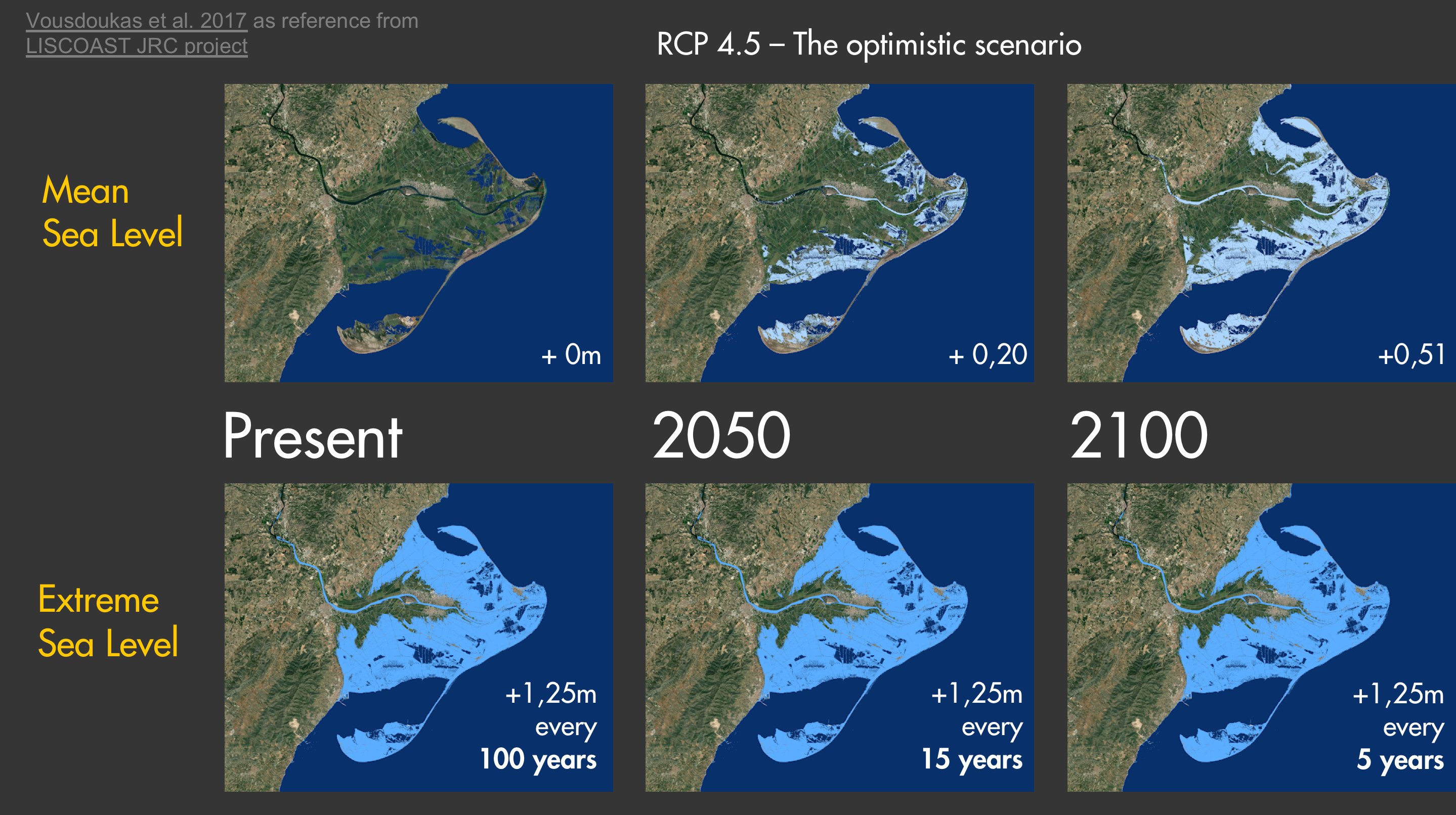 Sea Rise Map 2050 Twitter 上的 Lobelia Earth："Climate Projections For The Ebro Delta Show That  An Extreme Storm Surge Like The Gloria Storm, Which Currently Happens Every  100 Years, Will Occur Every 15 Years By 2050