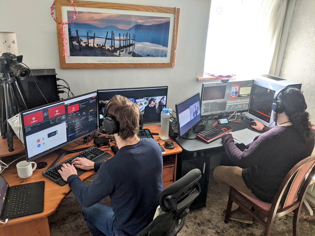 ThatSeagullBob's tweet image. We are LIVE!

For the rest of the week, we&apos;re broadcasting the @cityjsconf around the world to thousands of #JavaScript developers.

Going smoothly so far :)

#CITYJS2021 #LiveStream