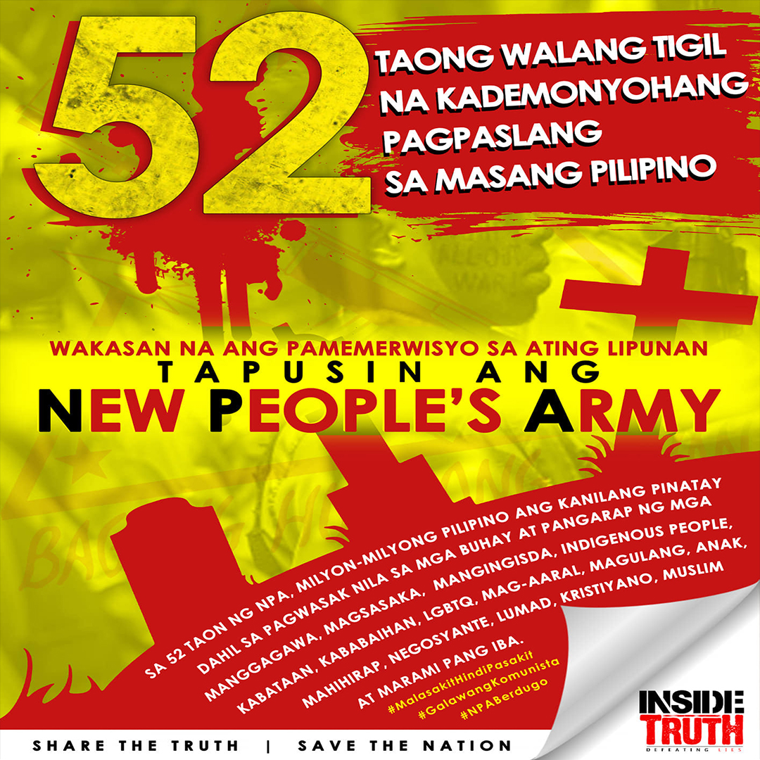 RizalPmfc's tweet photo. #NoToCPPNPANDF
#NoToTerrorists https://t.co/W5pXZqmAfF