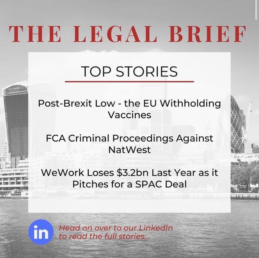 Kcpartners_'s tweet photo. This week’s Legal Brief can be found on KC Partners LinkedIn 💫
Ambassadors Gabrielle, Isadora & Amy dive into some of the top commercial news stories this week.
#legalbrief #kcpartners https://t.co/CN5QhcMnMO