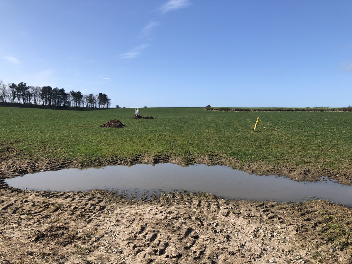 A_Sharkey67's tweet photo. How good is it to get out in the sun, site investigations at Inskip and Wheeton finishing at Wrea Green where the show home sub-structure is almost ready for bricklayers. https://t.co/UmhFrPg6t6