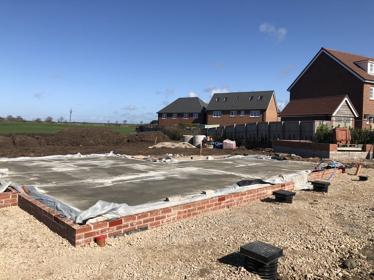 How good is it to get out in the sun, site investigations at Inskip and Wheeton finishing at Wrea Green where the show home sub-structure is almost ready for bricklayers.