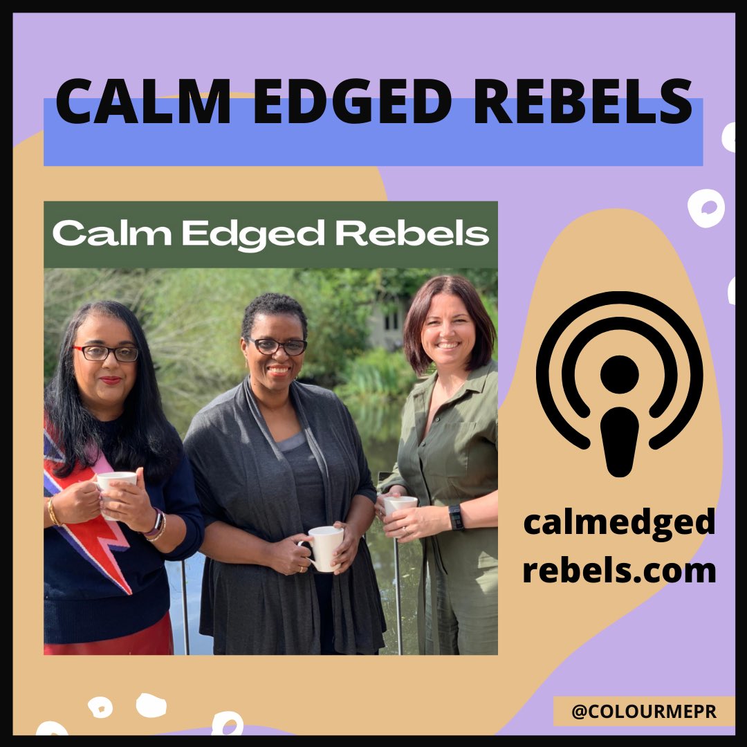 colourmepr's tweet photo. @CalmEdgedRebels with @Advita_p, @lewiscomms and @mrsjennifield: Lively conversations with communications professionals as they discuss topics such as imposter syndrome, productivity and leadership. 

Listen here: https://t.co/QJH3pwrigH https://t.co/cOUzt3vEdW