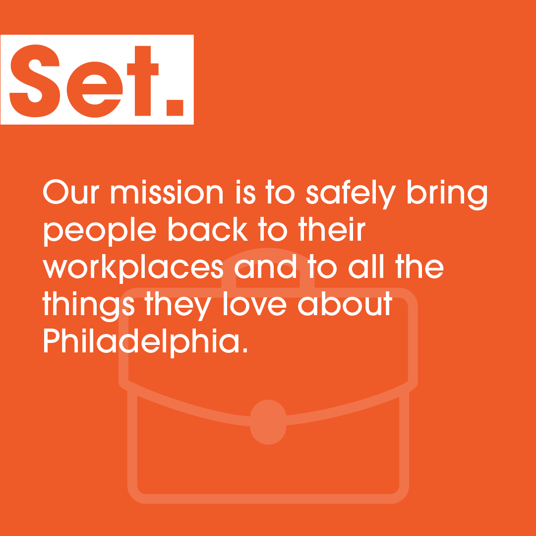 ReadySetPhilly's tweet photo. A city is its people.
The economic health and vibrancy of our community depend on residents, workers and visitors coming back to Philadelphia to work and play.
Learn more here about #ReadySetPhilly here ➡️ https://t.co/I0KGcYZjni https://t.co/kOeV4xzUB1