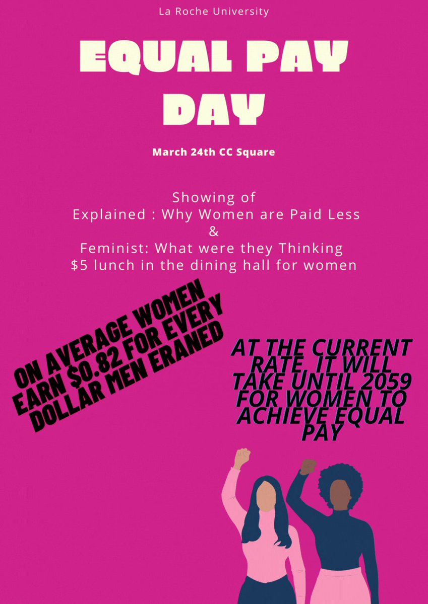 StudentDevelopm's tweet image. Its Equal Pay Day, Wear Red to show you support! $5 Lunches in the dining hall for women! Show your support and help close the gap!