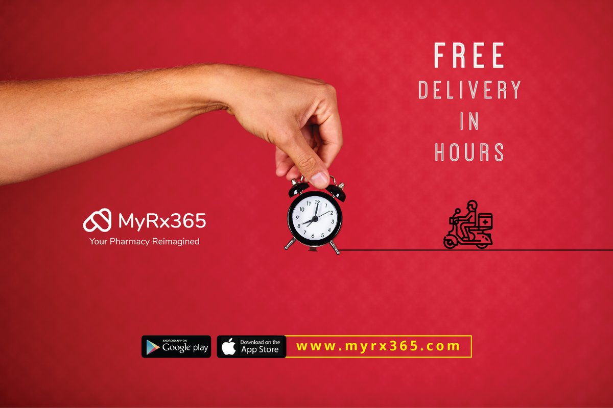 Manage all your prescriptions and track same day delivery using the MyRx365 mobile app.

Visit us:myrx365.io

#Myrx365 #remotepatientmonitoring #Prescriptions #Medical #Health