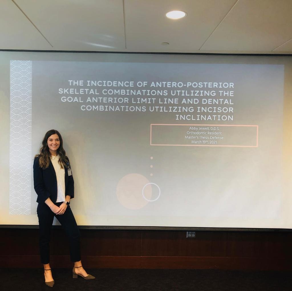 MayoOralhealth's tweet photo. We congratulate Dr. Abby Jewell, #mayoclinic 3rd yr #orthodontics resident, on a successful #thesisdefense! Her research identified & categorized #skeletalrelationships & #incisor #inclinations based on #Andrews6Elements #GALLine. Congratulations and here's to the finish line! https://t.co/lZIDngp2oB