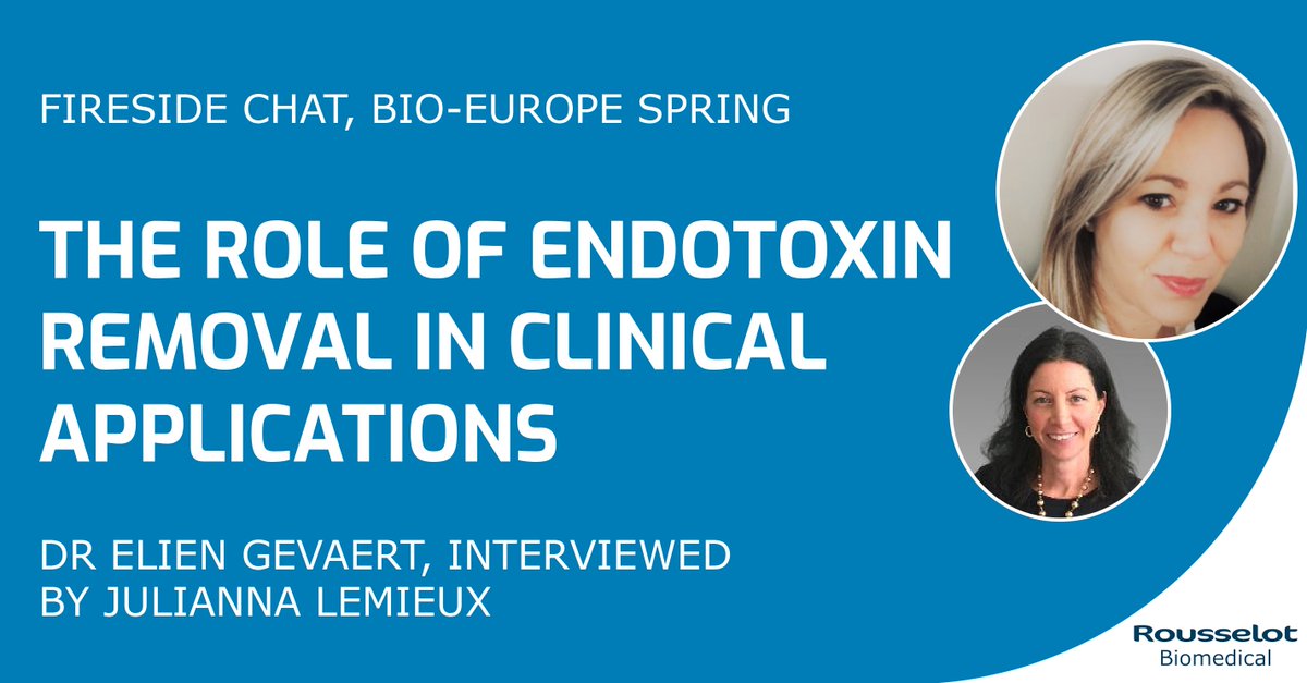 There is still time to listen to the fantastic #BIOEUROPESPRING session with Elien Gevaert, Principal Scientist Pharmaceutical, Rousselot, discussing "The role of endotoxin removal in clinical applications" - watch it now!

bit.ly/3d2BDx9 #Gelatin #Biomaterials
