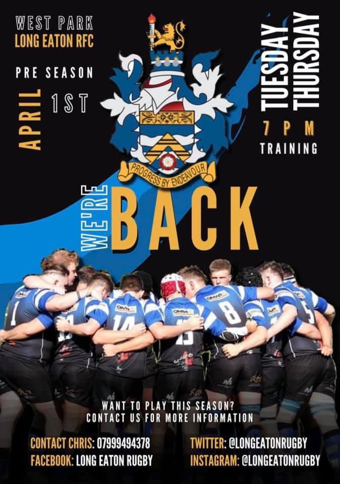 We’re Back!

Want to play this season? Join us! 
All welcome, training is Tues &amp; Thurs @ 7pm
No registration required, just come along and enjoy the journey!

Mini Pre Season starts Thur 1st April with adapted law fixtures in May &amp; the full game in June!

#themightyblues #oneclub