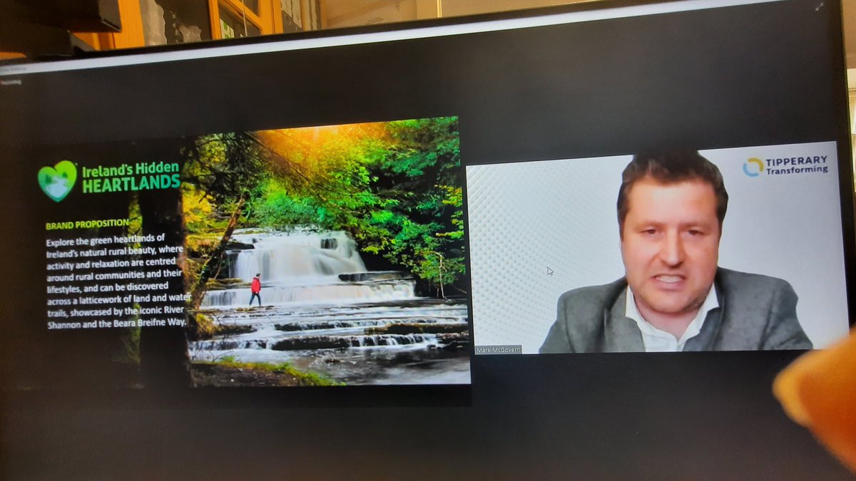 VisitTipp's tweet photo. Mark McGovern of @HeartlandsIRL giving an insight of strategic development projects within the beautiful @discoverlderg region of Tipperary #teamtourism #tipptransforming https://t.co/6kuHq02mXa