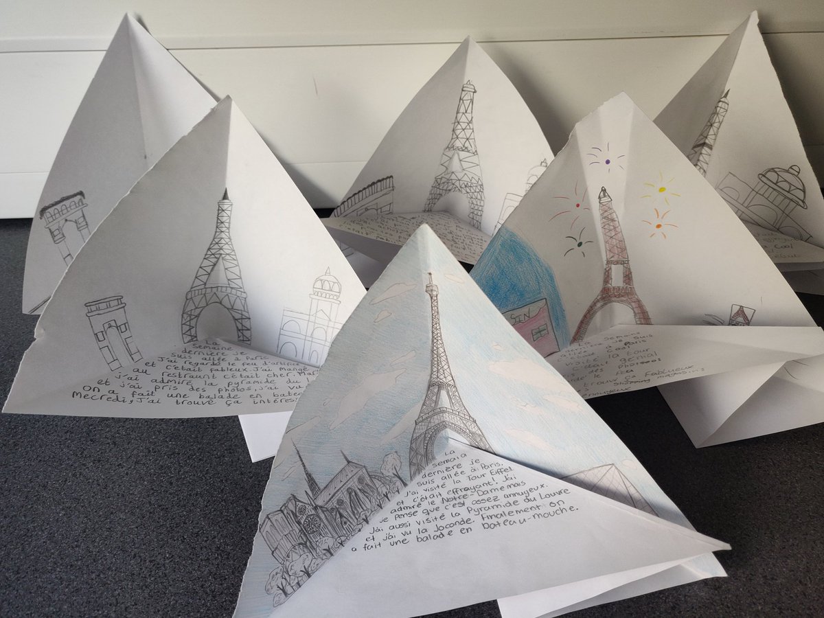 BraeviewML's tweet photo. Today our S2 pupils have been making Paris trioramas. Thanks @LinwoodModLangs for the idea. #itsnotcopyingitssharinggoodpractice #literacyskills @DundeeLearning #creativityandenterprise #employabilityskills https://t.co/jp1YdlqBzv