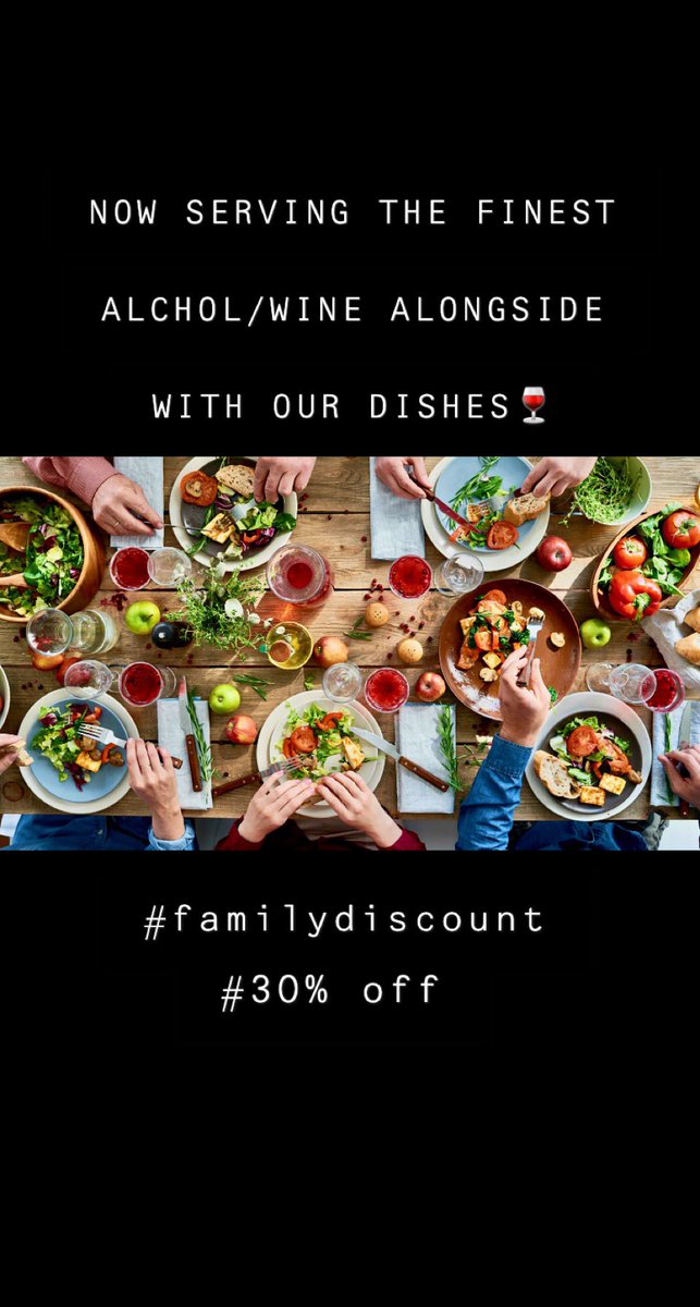 SizzlesRestaur2's tweet photo. Alongside our mouthwatering dishes , we are now serving the finest wine/alcohol. 30% family offer available😁#familydiscount #alcohol https://t.co/j43Lmu43nP
