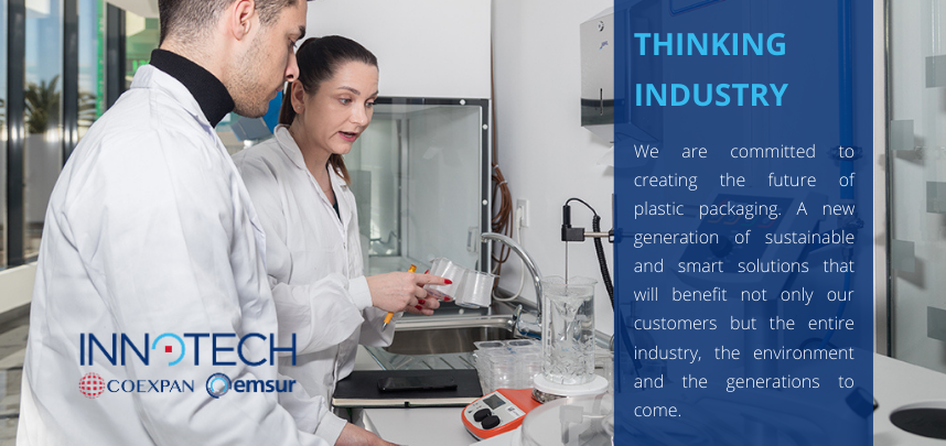 COEXPAN_'s tweet photo. At #INNOTECH, our innovation centre, we offer #integralsolutions focused on #sustainability to bring your ideas to life. Our talented R&amp;D team drive forward technology &amp; packaging materials to develop innovative solutions for your business.
➡️https://t.co/BKFTnLzzXg https://t.co/ILl2rKysmo