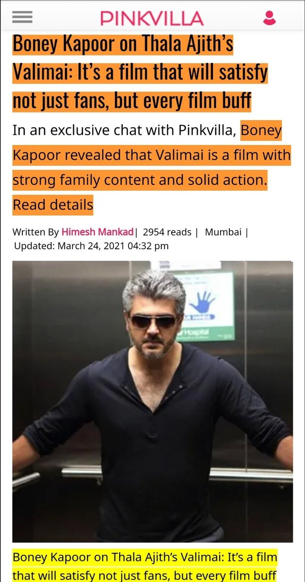 ThaniOruvanoffl's tweet photo. @BoneyKapoor interview to @pinkvilla about #Valimai 

#TheBoneyKapoorInterview on #TheNumberGame this Saturday 🔥 https://t.co/A6OGpHVHUj