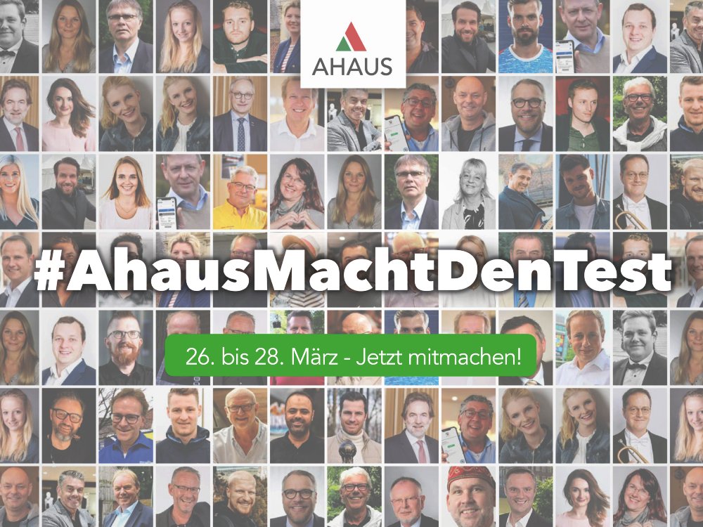 „Ahaus macht den Test“ – Corona-Fokus-Tage vom 26. bis 28. März. Testwochenende in Ahaus und den Ortsteilen. Mehr Info unter: ahaus.de/corona  presse-service.de/public/Single.…