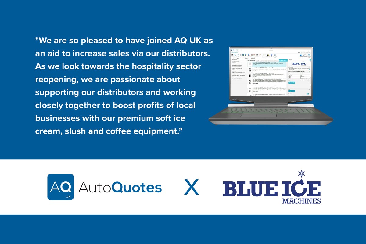 Last week we shone a brand spotlight on one of our manufacturer’s <a href="/blueicemachine/">Blue Ice Machines</a> and here's what they had to say about their experience with AQ UK: