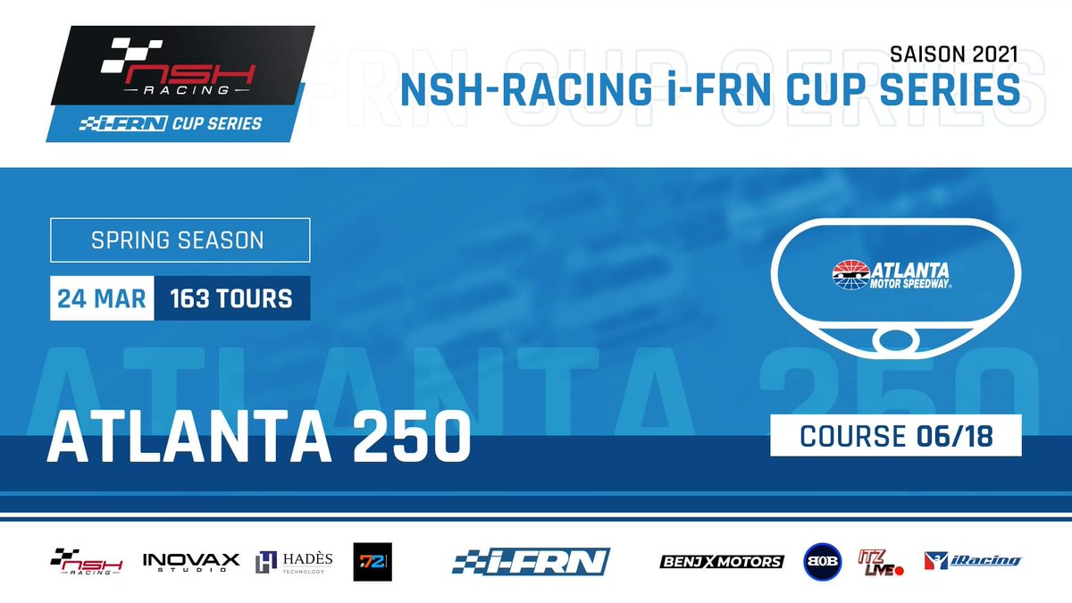 Julnaoned's tweet photo. @i_frn @NSH_Racing Cup Series round 6/18 on @iRacing @amsupdates broadcasted by @BenjDuchene at 8pm UTC .
Continuons d'engranger les points team avec @mickaelcado et Antoine_05 , en attendant le retour de @CHARLES90668972 😅. #Optimates #Simracing #iRacing #Esport #esportfr https://t.co/GHRMWGDXtS