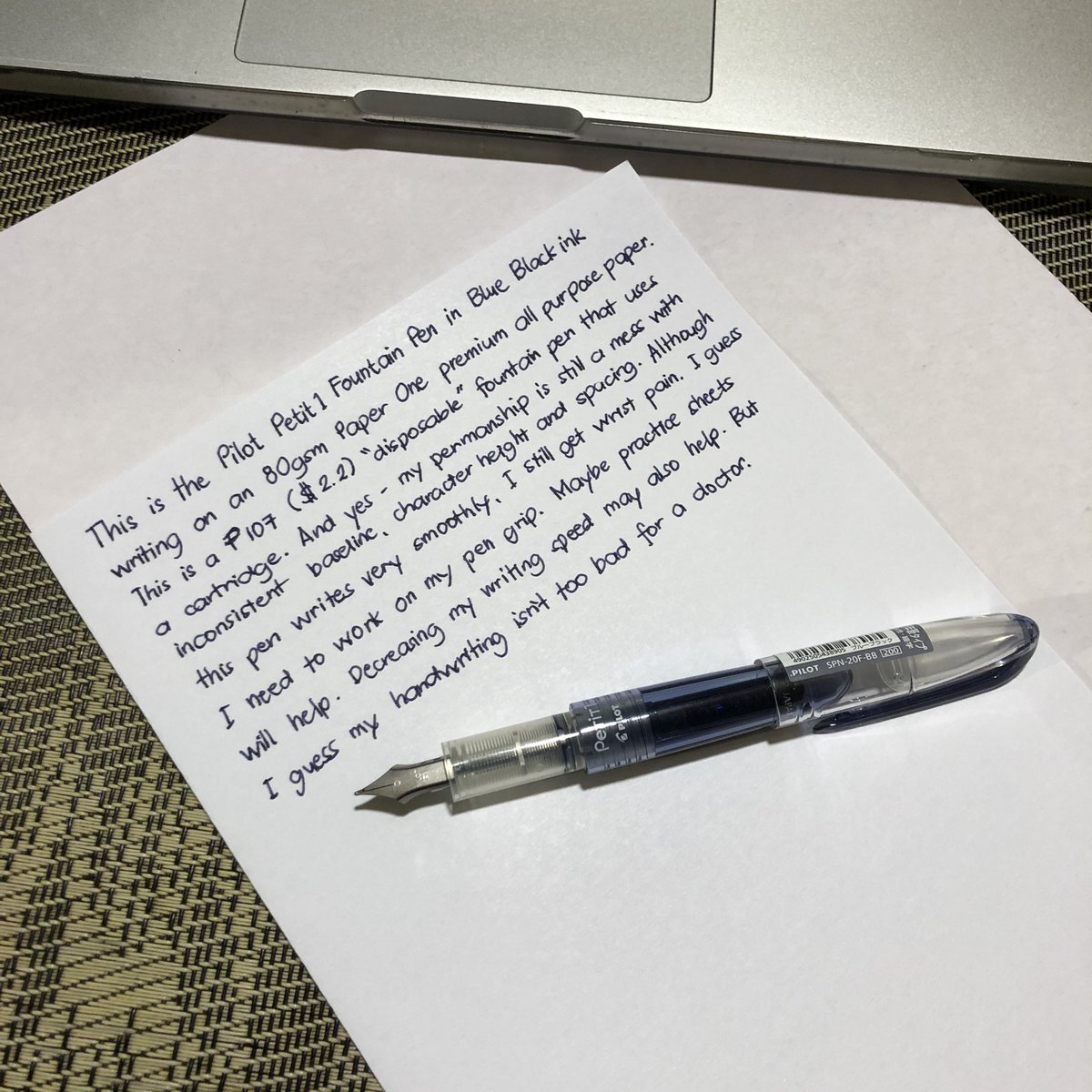 DrK_Culture's tweet photo. This is the start of my love affair with the fountain pen. 🥰
#pilotpetit #fountainpen
#journeytobetterpenmanship https://t.co/bxI2ZidBKw