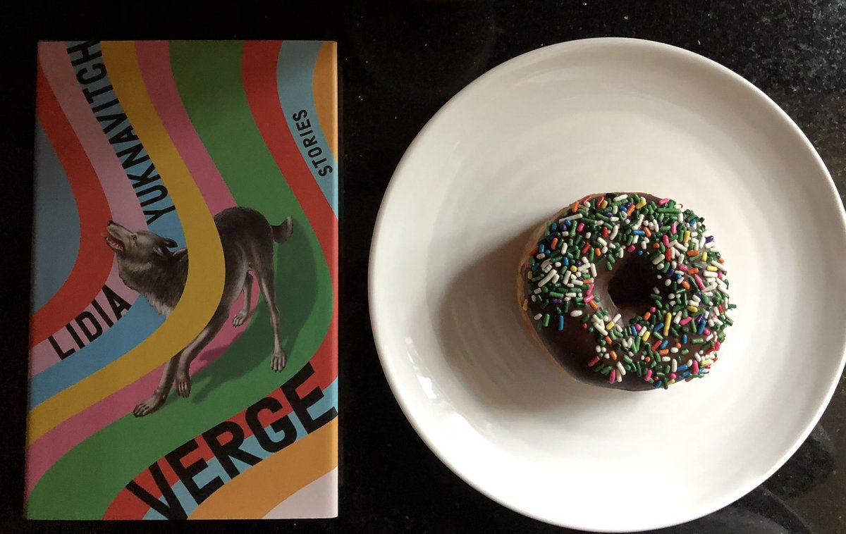 Pleased by today’s book / donut match