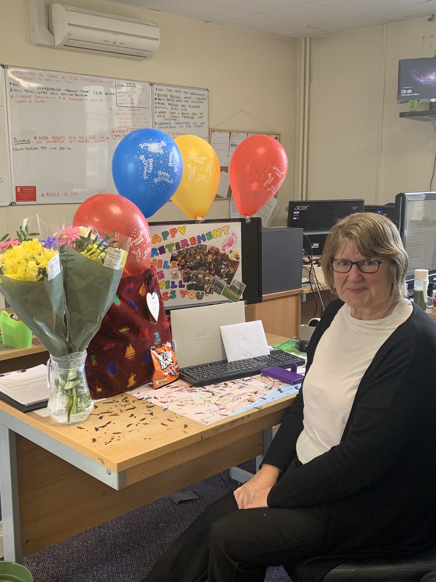 Today we say a fond farewell to the lovely Jill who is retiring after 21 years <a href="/EYBuses/">East Yorkshire</a> - you will be greatly missed and enjoy your retirement 🥰