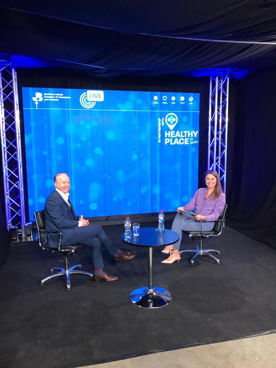 LouiseTurley1's tweet photo. Kicking off todays @NIChamber event focused on healthy people and healthy workplaces @niavac with @TraversSarah and @HPTW_Global #HPTW https://t.co/TSqmsl7V9k