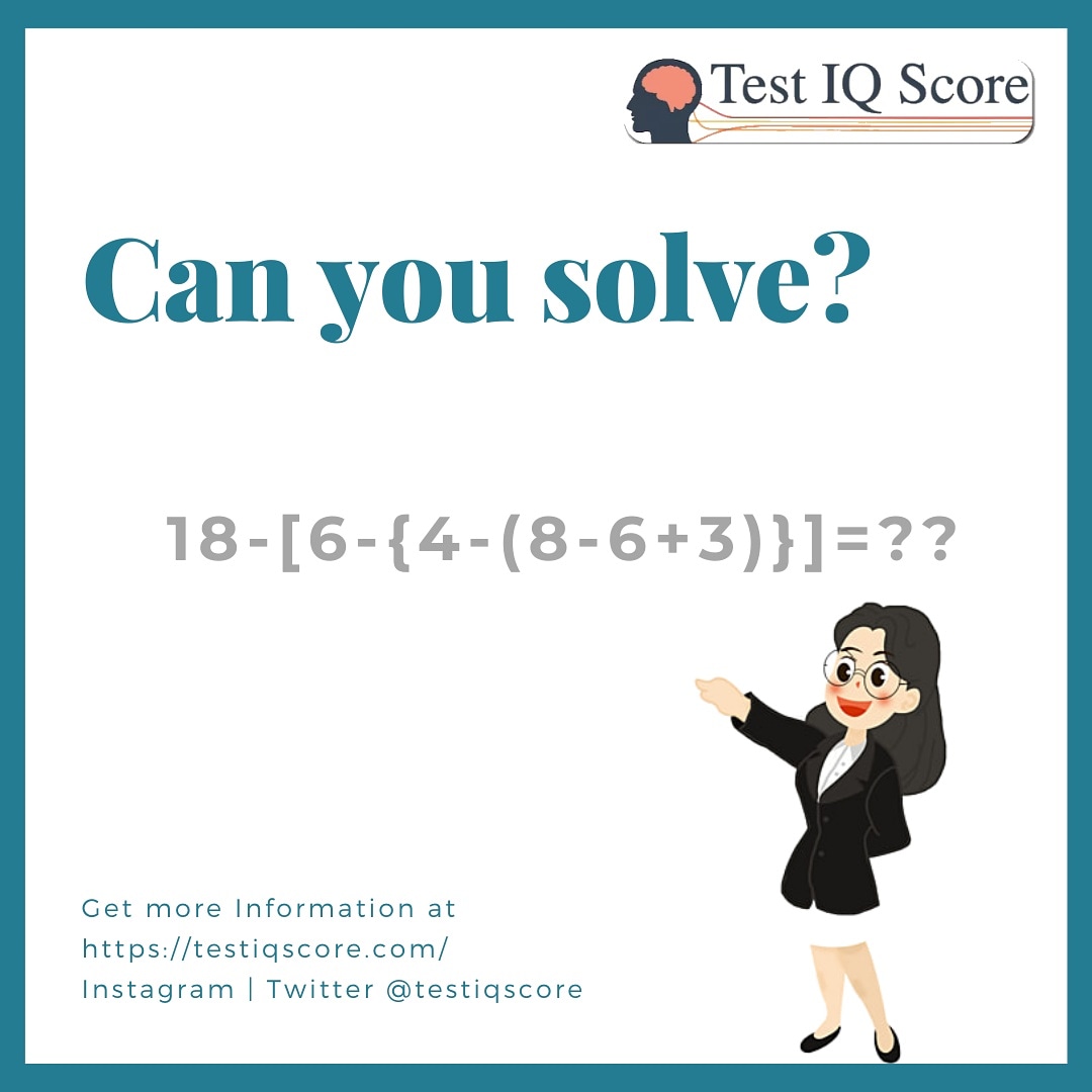 testiqscore's tweet photo. Can you solve this?

Follow us @testiqscore

#puzzle #iqtest #iq_puzzle #genuis #mathpuzzle #math_puzzle #math_puzzles_games #testiqscore #likeforlikes #followus #followforfollowback #likes #Twitter #TwitterSpaces https://t.co/jUaztn9Slk