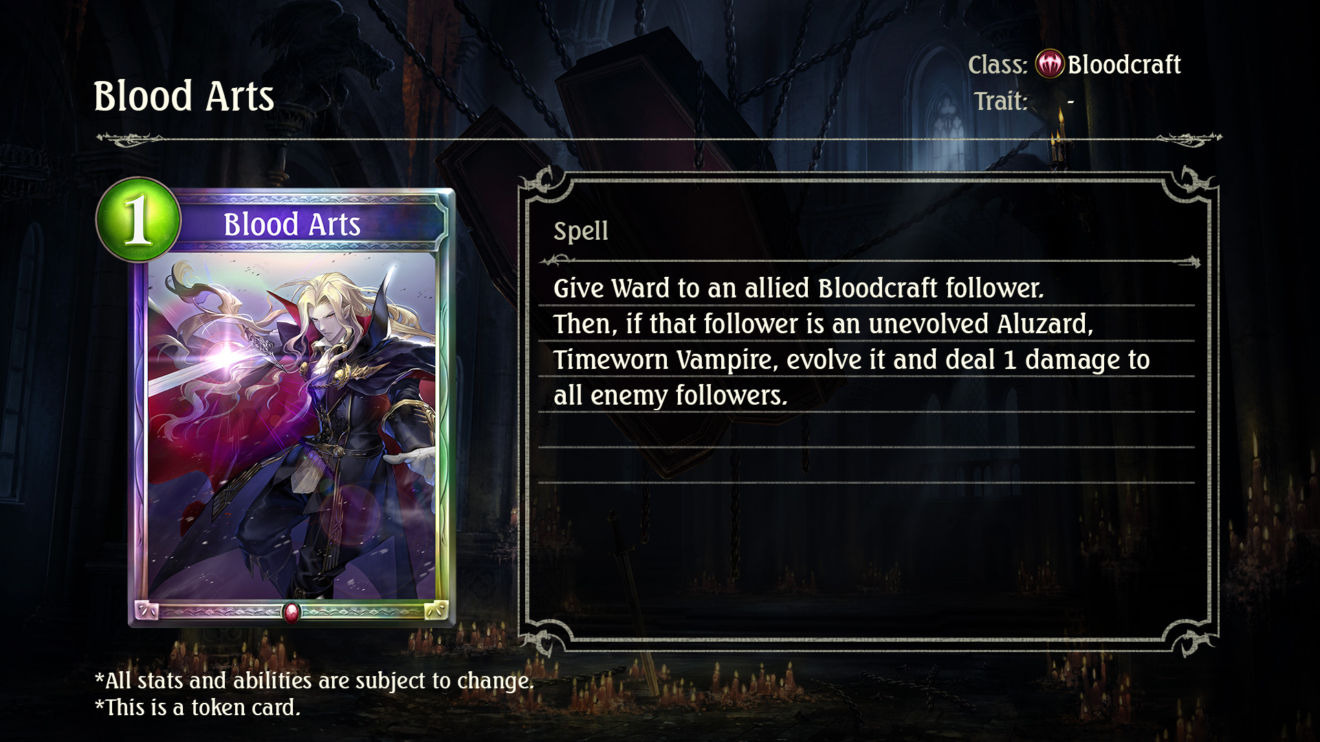 Shadowverse New Darkness Over Vellsar Card Reveals Aluzard Timeworn Vampire Blood Arts These Bloodcraft Cards Are Part Of Shadowverse S th Card Set Darkness Over Vellsar T Co L9rtpssanq Twitter