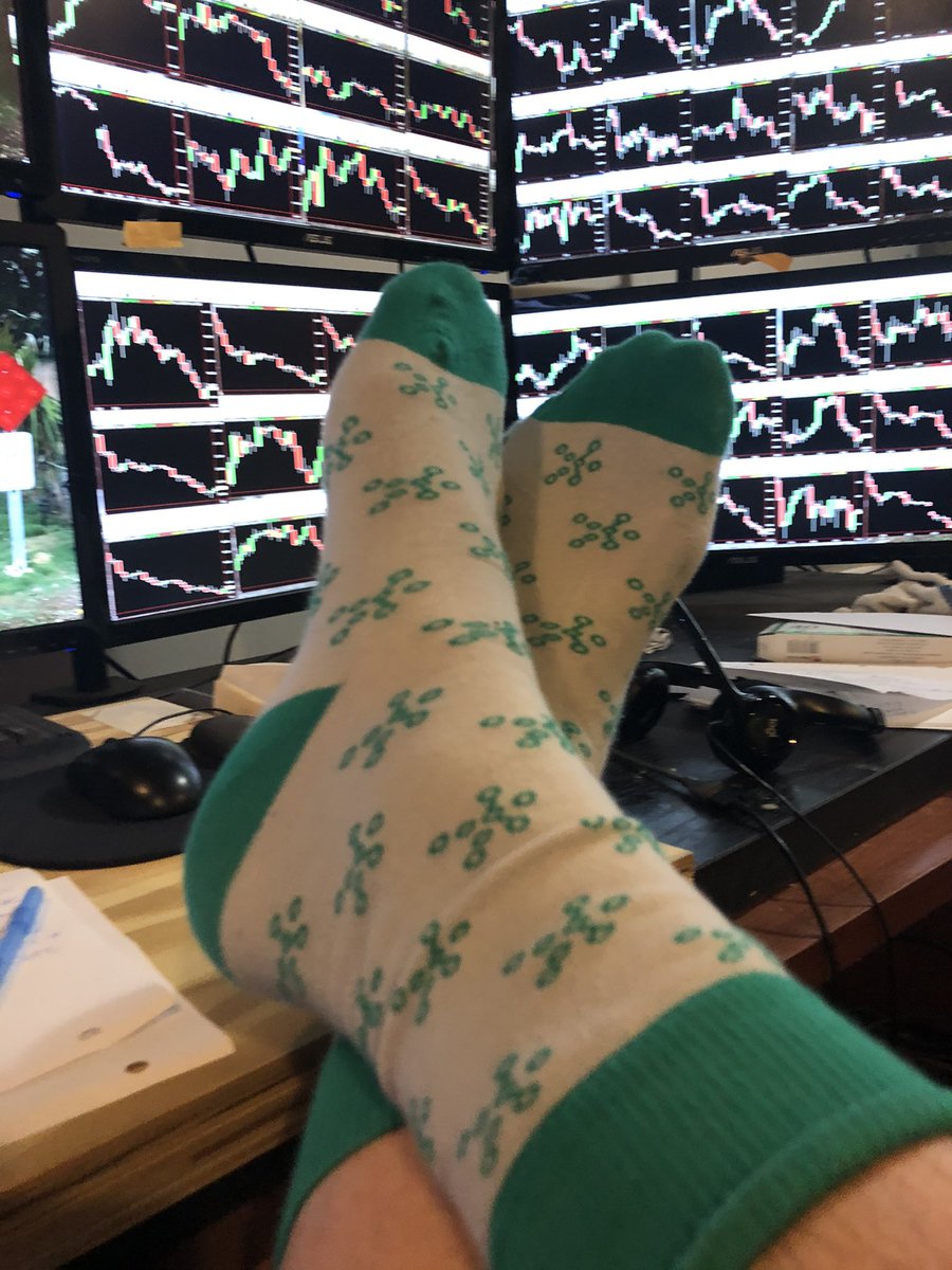 RobInTheBlack's tweet photo. You have @TrendSpider socks?? I do! @Trendspider_J @danushman #ChartNerd #TheStrat https://t.co/5RcRsRL7uM