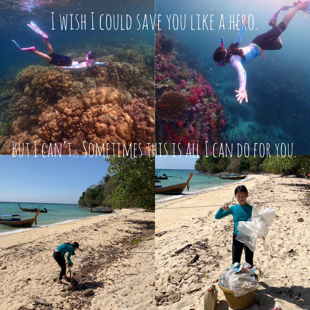 ReReef1's tweet photo. ทะเลสะอาดไม่ต้องใช้อำนาจวิเศษ #rereef #oceancleanup #saveourseas https://t.co/u0OQ9cBjHO