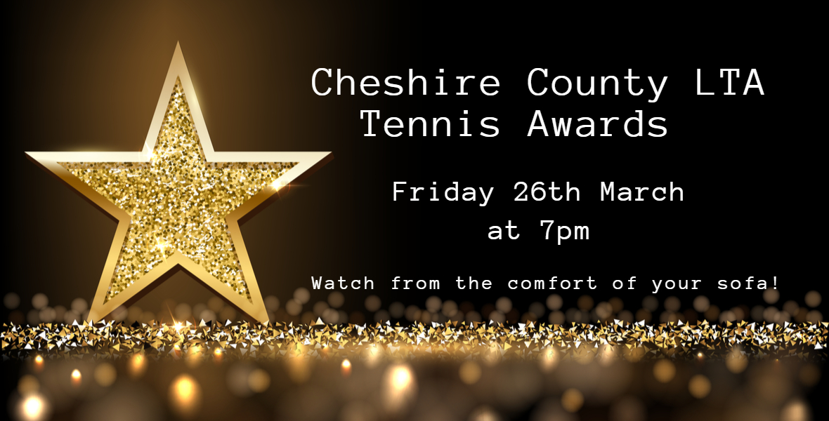We are delighted to announce our virtual Presentation Evening will take place on Fri 26 March at 7pm. You can view on our website bit.ly/3siWhj7 to celebrate the best of tennis in Cheshire!