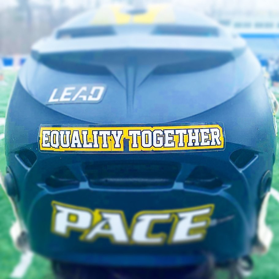FourgAthletics's tweet photo. @PaceLacrosse #EqualityTogether accent stickers for their 2021 lids! Keep up the good work gentlemen! https://t.co/3ihEXhKY0r