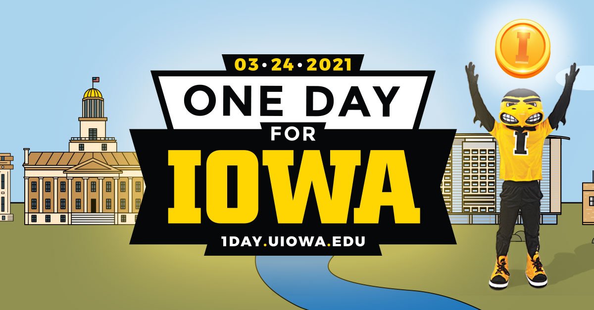 Today is #1DayforIowa! All day today, #Hawkeyes and Hawkeye supporters can donate to support student learning initiatives &amp; University of Iowa communities that you care about. Find out more about how you can support student learning by supporting Rhetoric: 1dayforiowa.org/fa-rhetoric21