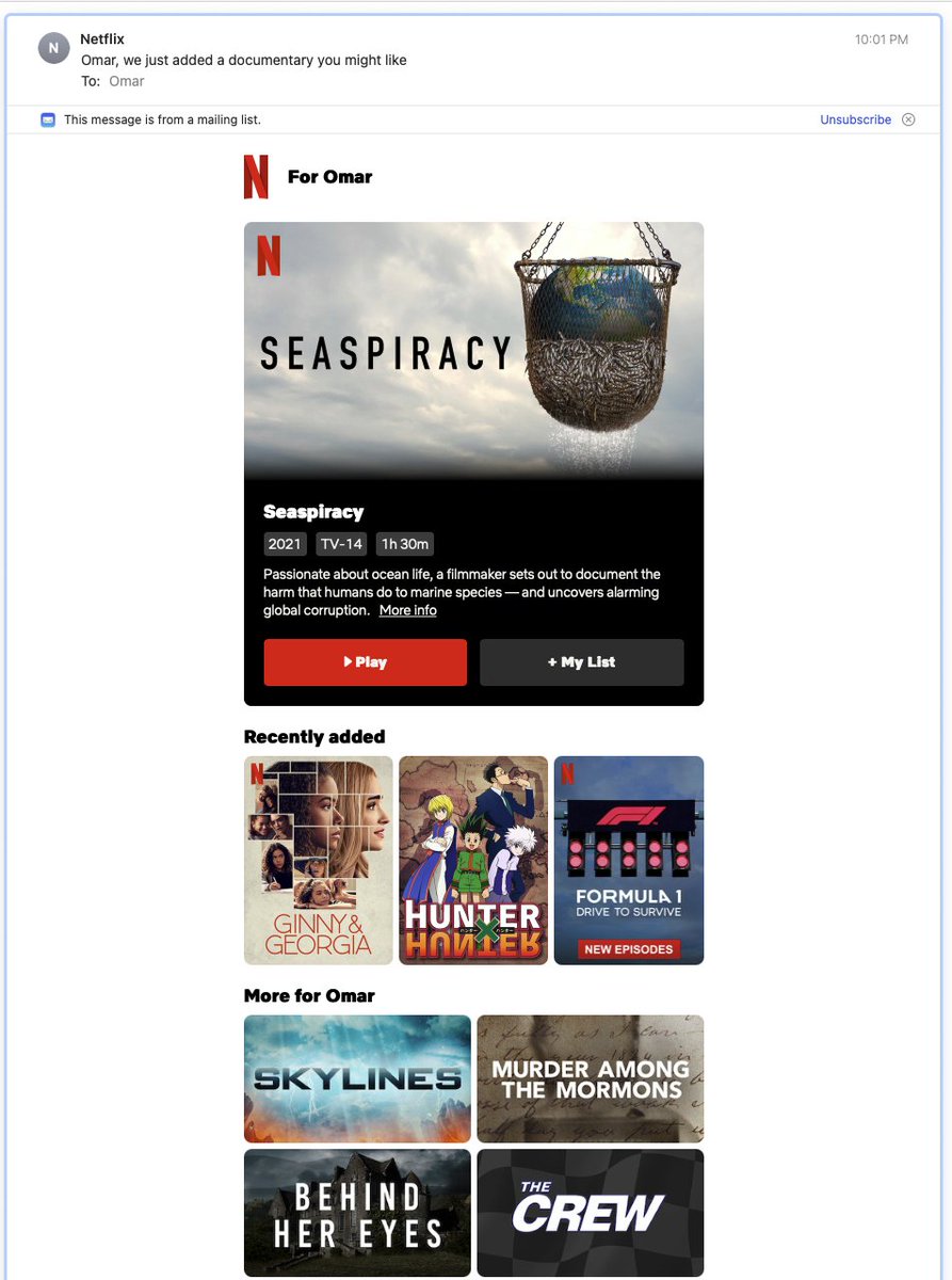 CaptPaulWatson's tweet photo. #Seapiracy is now on Netflix. Subscribers are getting emails from #Netflix about its release. @seaspiracy https://t.co/t4U5tm8xFa