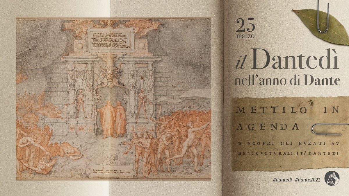 MiC_Italia's tweet photo. Dantedì, @dariofrance: Centinaia di eventi per la II edizione, grande mobilitazione digitale nel nome di #Dante. È solo il secondo anno del #Dantedì e già assistiamo alla enorme crescita delle iniziative, nonostante il difficile momento. https://t.co/4lRFkgBaR8 / #Dante2021 #MiC https://t.co/xFvCyrnnCQ