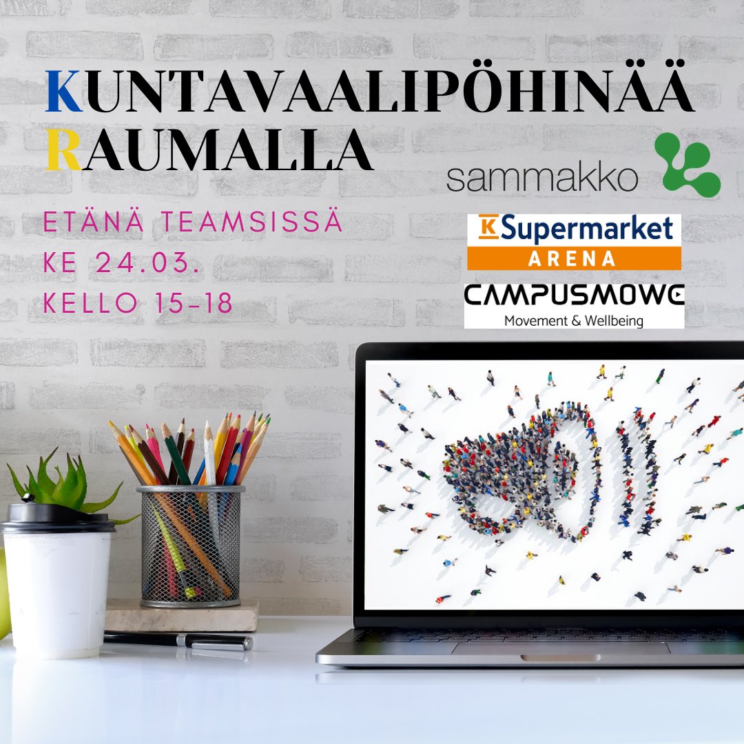 SAMMAKKOt's tweet photo. Opiskelijoiden vaalikevät avataan tänään Rauman Kuntavaalipöhinöillä Teamsissa! 
📢 Avauspuheenvuoro klo 15 MEP @alviinaalametsa 
📢 Raumalaisehdokkaiden paneeli klo 16
📢 Vaalivisa klo 17.30 – haalarimerkkejä luvassa!

Linjoille: https://t.co/9lzRg1mbaF

#kuntavaalit2021 #rauma https://t.co/Vp7S4qHwQ1