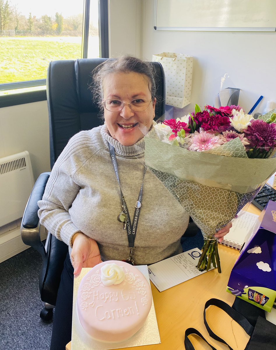 chs_humanities's tweet photo. Happy 65th Birthday Miss Sueref 🎂🎉🥳 still going strong at 65! @cantonianhs https://t.co/wjkngbNPuT