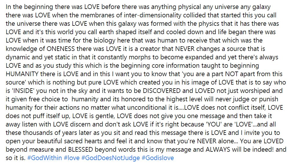 SyedSharukh's tweet photo. In the beginning there was LOVE before there was anything physical any universe any galaxy
there was LOVE when the membranes of inter-dimensionality collided that started this you call the universe there was LOVE #Godwithin #LoveStory #BIGBANG #lovinhelp #Spirituality #SPIRITUAL https://t.co/SF4yPPIPSR