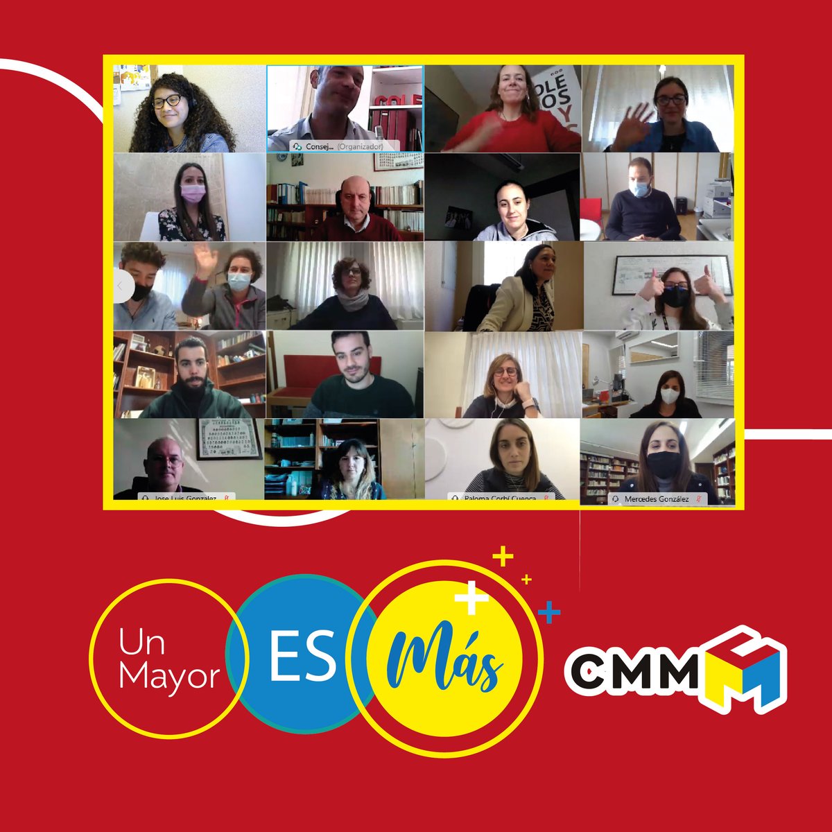 ccmmMadrid's tweet photo. Hoy los responsables de comunicación de Madrid hemos participado en la formación propuesta por el @ccmmue.

En el encuentro se presentó cómo trabajar el branding en el entorno digital para mejorar la reputación e impacto de los Colegios Mayores.

¡Gracias por el espacio!🙌 https://t.co/JE8yHZN13x