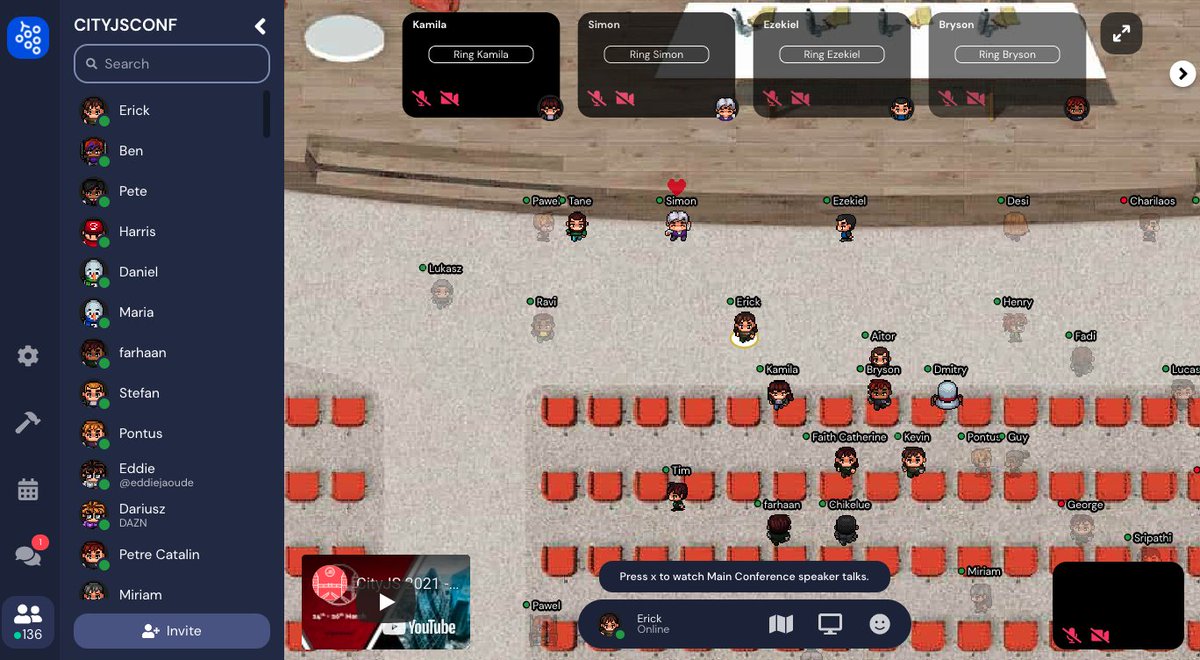 erickwendel_'s tweet image. Today is the day! I&apos;ll be sharing 10 secrets to improve Node.js Security at @cityjsconf.

Look how amazing is the virtual event experience. Full of networking and more than 5K people attending 😱

I&apos;ll see you at 1pm BRT 

#CITYJS2021