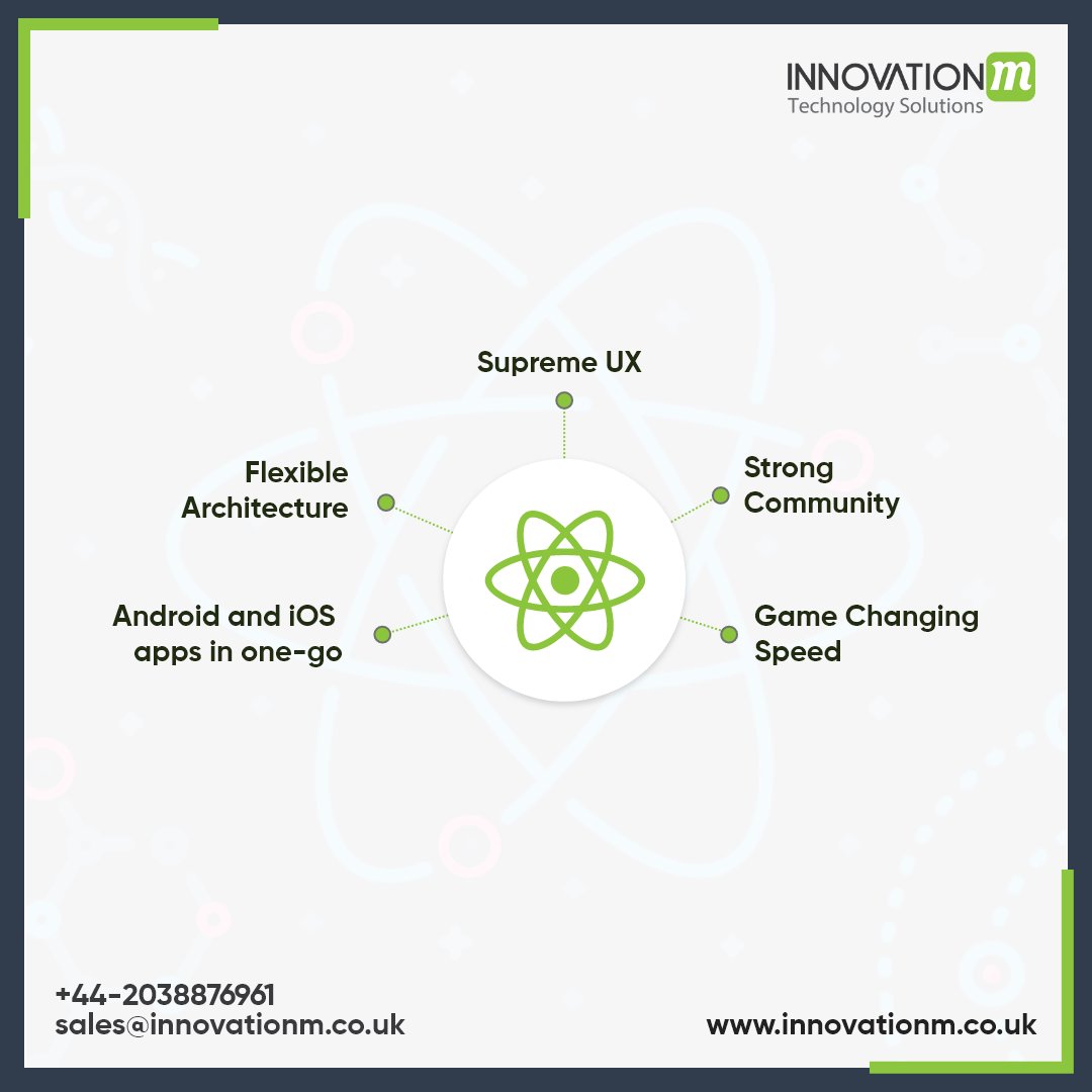 InnovationmUk's tweet photo. React Native lets you create truly native apps and doesn't compromise your users' experiences. It provides a core set of platform agnostic native components like View, Text, and Image that map directly to the platform’s native UI building blocks. https://t.co/knRZwEQUin