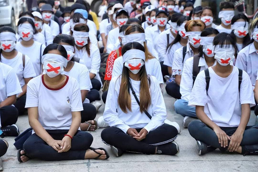 PiggySu5's tweet photo. #Today
#SilenceStrike 

#WhatHappeningInMyanmar 
#BurmaSilenceStrike2021 
#March24Coup https://t.co/ARXULEPCIv