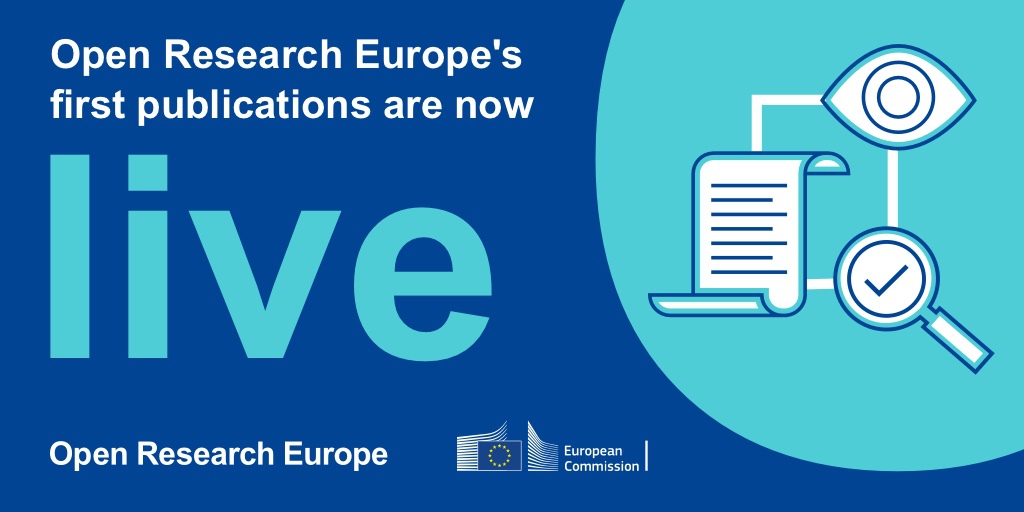 New 🇪🇺 #openaccess publishing platform #OpenResearchEurope launched today! 

Read new findings and publish your own research. 

Join the #OpenScience community in the new #EUResearchArea ➡️europa.eu/!jt64jB

And don't forget to follow <a href="/OpenResearch_EU/">Open Research Europe</a>