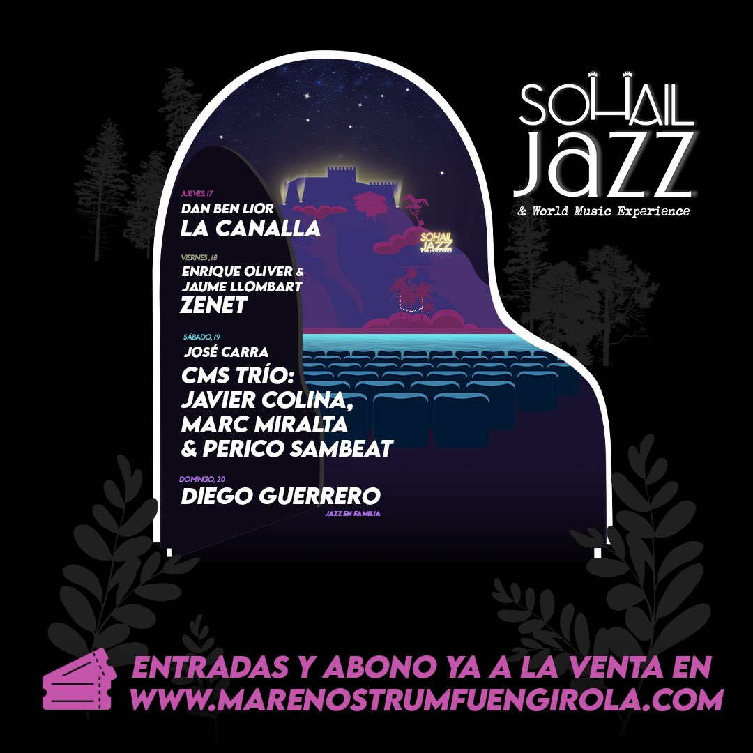 SohailJazzfest's tweet photo. ¡Entradas y abono ya a la venta! 
https://t.co/hu0ierYhRJ https://t.co/UxOi0EZHTE